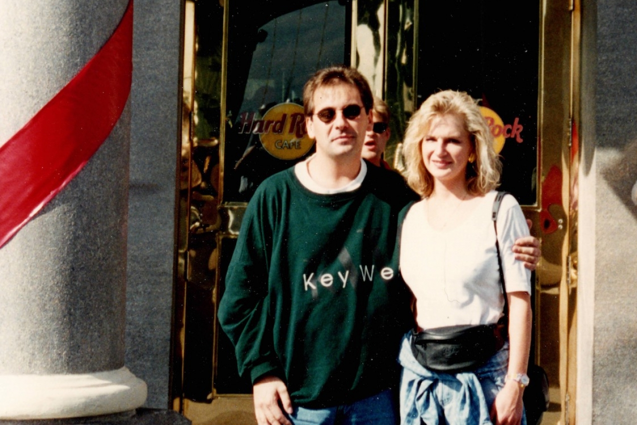 Barbara et Denis en 1995